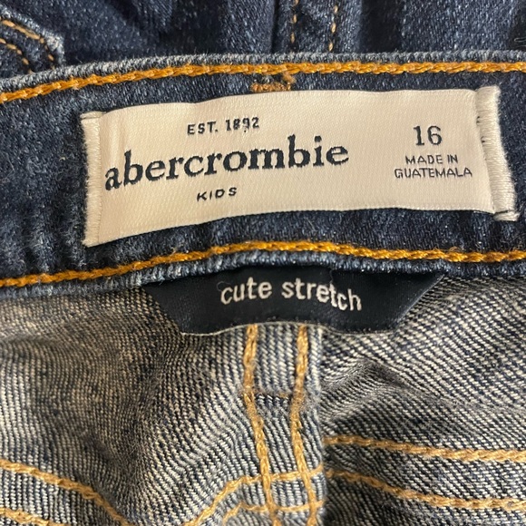 Kids Abercrombie Sz:16 Cute Stretch Blue Jeans - Picture 6 of 7